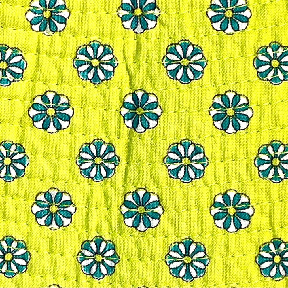 Vera Bradley Reversible Cotton Blue and Green Peacock Print Sun Bucket Hat O/S - Picture 5 of 7